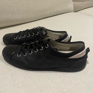 Louis Vuitton Patent Black Sneakers